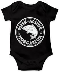 printfashion EszekAlszokHorgaszokFeher-06 - Baba Body - Fekete (5254123)