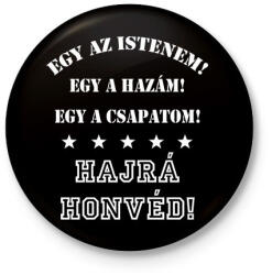 printfashion Honvéd - Kitűző, hűtőmágnes - Fekete (3103733)