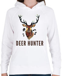 printfashion deer hunter - Női kapucnis pulóver - Fehér (1440304)