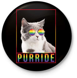 printfashion Purride - Kitűző, hűtőmágnes - Fekete (9433451)