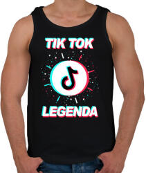 printfashion Tik Tok Legenda - Férfi atléta - Fekete (2134322)