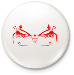 printfashion Alfa romeo 159 - Kitűző, hűtőmágnes - Fehér (7172313)