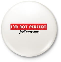 printfashion Just awesome - Kitűző, hűtőmágnes - Fehér (7801031)