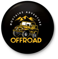 printfashion Terepjáró - Kitűző, hűtőmágnes - Fekete (14232024)