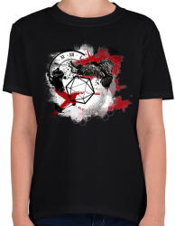 printfashion Trash polka D20 (fekete) - Gyerek póló - Fekete (2866960)