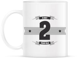 printfashion b-day-02-dark-lightgrey - Bögre - Fehér (790503)