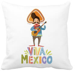 printfashion Viva Mexico_ - Párnahuzat, Díszpárnahuzat - Fehér (4135651)