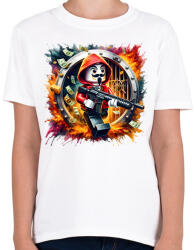 printfashion LEGO - A nagy pénzrablás - La casa de papel - Gyerek póló - Fehér (15385893)