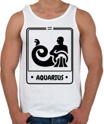 printfashion vízöntő - Férfi atléta - Fehér (13629009)