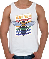 printfashion Bee you - légy önmagad - Férfi atléta - Fehér (4606561)