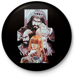 printfashion Vinland Saga - Kitűző, hűtőmágnes - Fekete (14865116)