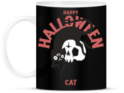 printfashion Halloween cat - Bögre - Fekete (9526376)