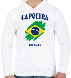 printfashion CAPOEIRA BRAZIL - Férfi kapucnis pulóver - Fehér (9435847)