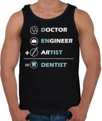 printfashion Dentist (white) - Férfi atléta - Fekete (7211830)