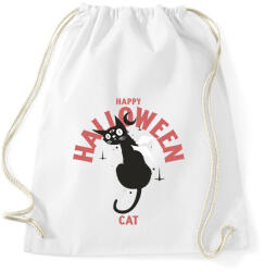 printfashion Halloween cat - Sportzsák, Tornazsák - Fehér (9472220)