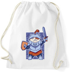 printfashion Macska lovag - Sportzsák, Tornazsák - Fehér (13090967)