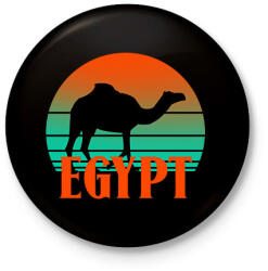 printfashion EGYPT - Kitűző, hűtőmágnes - Fekete (10368359)