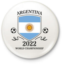 printfashion Argentina 2022 - Kitűző, hűtőmágnes - Fehér (10794587)