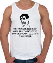 printfashion Néha haszontalannak érzem magam - Férfi atléta - Fehér (3667180)