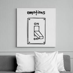 printfashion Érzelmek Be-Ki - Vászonkép - Fehér (6624196)