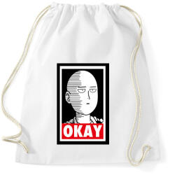 printfashion One Punch Man - Sportzsák, Tornazsák - Fehér (2272731)