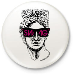 printfashion Swag 4 - Kitűző, hűtőmágnes - Fehér (12579942)