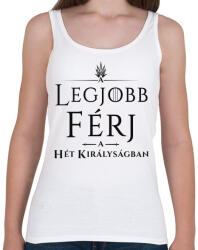 printfashion got-legjobb-ferj-black - Női atléta - Fehér (1031202)
