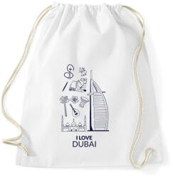 printfashion I LOVE DUBAI - Sportzsák, Tornazsák - Fehér (10542254)