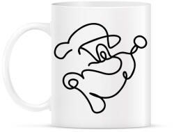 printfashion Popeye - Bögre - Fehér (10810026)