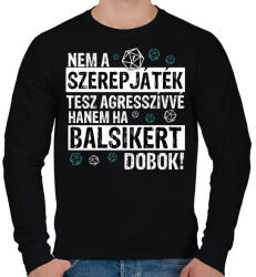 printfashion Agresszív szerepjátékos - Férfi pulóver - Fekete (3921438)