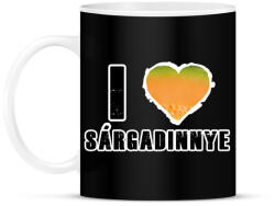 printfashion I Love Sárgadinnye - Bögre - Fekete (16366933)