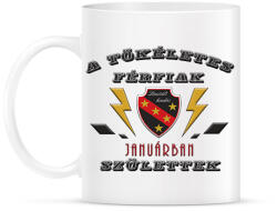 printfashion Tökéletes férfi január - Bögre - Fehér (2719882)