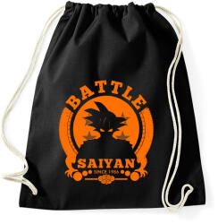 printfashion battle saiyan - Sportzsák, Tornazsák - Fekete (837381)