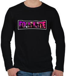 printfashion Fortnite10 - Férfi hosszú ujjú póló - Fekete (4322945)