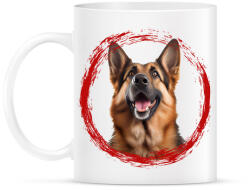 printfashion németjuhász kutyus - Bögre - Fehér (15318788)