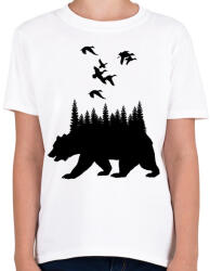 printfashion wild life - Gyerek póló - Fehér (3787040)