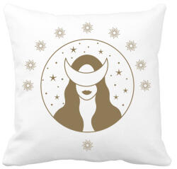 printfashion Mystic Girl - Párnahuzat, Díszpárnahuzat - Fehér (6276380)