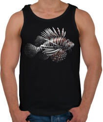 printfashion Oroszlánhal - Tűzhal portré - Férfi atléta - Fekete (4887040)