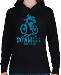 printfashion downhill - Női kapucnis pulóver - Fekete (4106967)