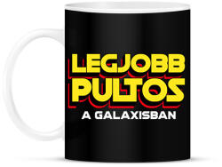 printfashion LEGJOBB PULTOS A GALAXISBAN - Bögre - Fekete (11575127)