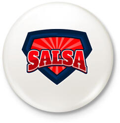 printfashion SALSA 2 - Kitűző, hűtőmágnes - Fehér (11374402)