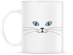 printfashion Cica arc - Bögre - Fehér (14503009)