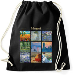 printfashion Monet - részletek - Sportzsák, Tornazsák - Fekete (11898566)