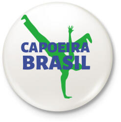 printfashion CAPOEIRA BRASIL - Kitűző, hűtőmágnes - Fehér (9435651)