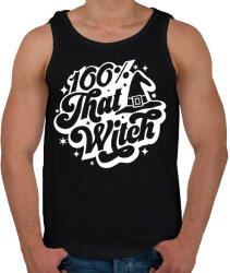 printfashion 100% that WITCH - Férfi atléta - Fekete (16674661)