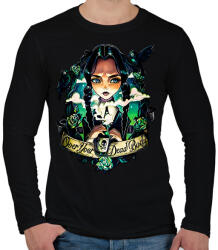 printfashion Wednesday over your dead body - Férfi hosszú ujjú póló - Fekete (11566139)