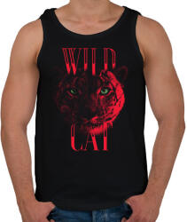 printfashion Vad macska - Férfi atléta - Fekete (1429524)