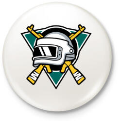 printfashion PubG - Kitűző, hűtőmágnes - Fehér (3082483)