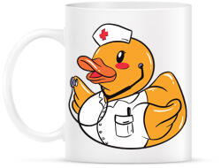 printfashion Ápoló gumikacsa - Bögre - Fehér (13366482)