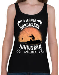 printfashion a legjobb horgászok - Női atléta - Fekete (4985887)